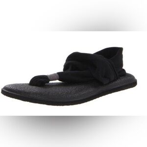 Sanuk Yoga Mat Sling 2 Sandal size 8 women’s black